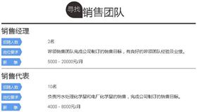 bbin宝盈水处理环保公司招聘  销售团队
